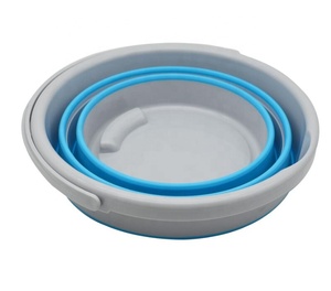 Secchio Pieghevole 10L in <span class=keywords><strong>Silicone</strong></span>, Secchio Pieghevole per Pulizie Esterne, Secchio Pieghevole per Pesca, Campeggio e Roulotte - Product Image 3