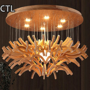 Su misura grande <span class=keywords><strong>legno</strong></span> pendente luce fatta a mano nordico moderno <span class=keywords><strong>lampadario</strong></span> in <span class=keywords><strong>legno</strong></span> <span class=keywords><strong>naturale</strong></span> per Hotel Villa - Product Image 5