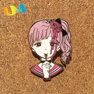 Thời Trang Giả Men <span class=keywords><strong>Pin</strong></span> Cứng Men Nhân Vật Rose Gold Kim Loại Huy Hiệu - Product Image 2