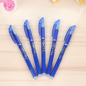 Attractive style promotional erasable pen black blue 7.6g writing pen gel