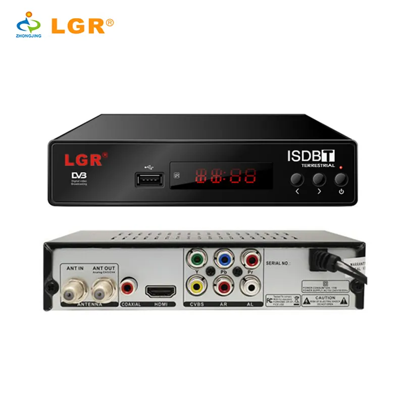 LGR MPEG4 H.264 HD ISDB-T STB, full HD MPEG-4 Paraguay isdb-t tv ricevitore digitale terrestre con USB media player