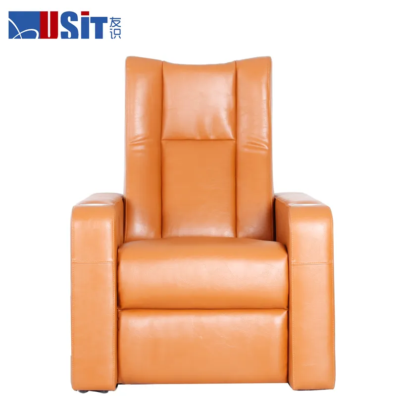 Usit UV-832A Popular sofá reclinable de cuero, VIP Cine en Casa silla, teatro comercial cine asiento