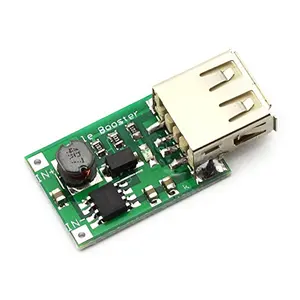 Konverter baterai Mini DC 2-5v ke 5V 1200mA, modul pengisian daya USB Output Step-up untuk pengisian daya ponsel Mp3 DIY