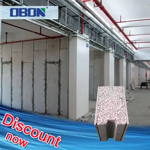 Feuerfeste Eps Concrete Cement Sandwich Wand paneel systeme Hebei, Prefab Eps Concrete Cement Sandwich Wand paneel Guangdong.