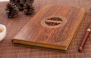 Tùy Chỉnh In Ấn Bằng Gỗ Bìa Sinh Thái Thân Thiện Tre Máy Tính Xách Tay Nhật Ký Với Bút Và Hộp - Product Image 2