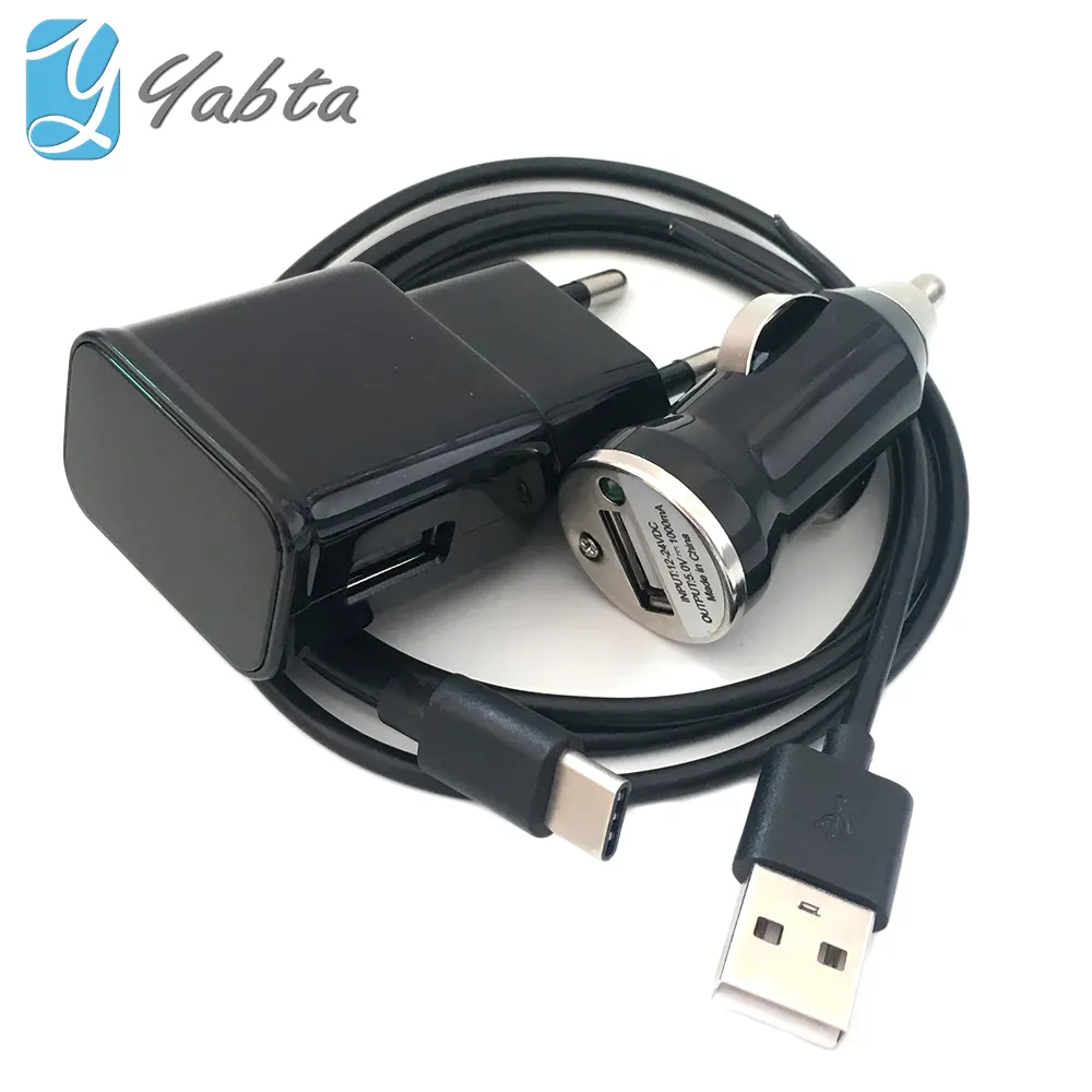Wall Charger Plug Car Charger USB Cable Set 1A Mobile Phone Travel Charger Kit