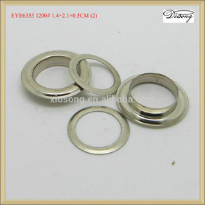 eye6353 <span class=keywords><strong>métal</strong></span> argenté rivets et oeillets pour chaussures - Product Image 1