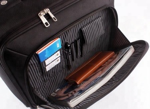 16" Cabin Size Rolling Business Men Flight Bag Carry-<strong>on</strong> Pilot Fabric Travel Suitcase Carry <strong>on</strong> Trolley Luggage <strong>Wheel</strong> <strong>Laptop</strong> <strong>Case</strong> - Product Image 4