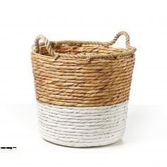 Juego de tres cestas de almacenamiento de jacinto de agua plegables de colores, cesta de algas marinas ovaladas para compras de cocina, producto caliente - Product Image 6