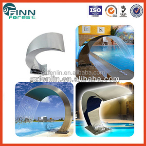 Tipo montado en la pared o de pie Tipo de acero inoxidable piscina fuentes y cascadas - Product Image 3
