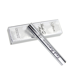 Máscara de Pestañas QiBest Bushy 4D, Resistente al Agua, Sin Manchas, Cepillo de Silicona, Tubo Plateado - Product Image 4