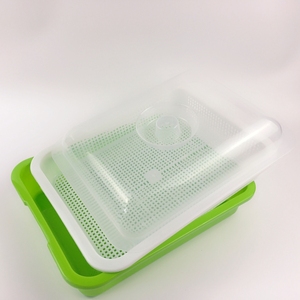 Vassoio di plastica senza BPA per la germinazione dei semi per il vassoio vivaio con coperchi per il vassoio di germinazione eco-friendly della piantina - Product Image 2