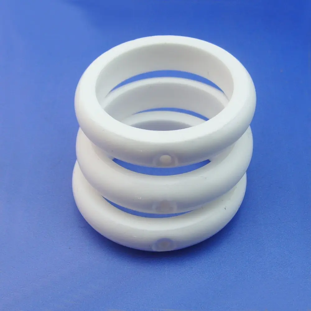 טבעת קרמיקה Zirconia הלבן תעשייתי עמיד
