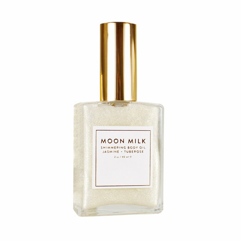 Фирменная торговая марка, органическое лунное молочное тело, мерцающее масло