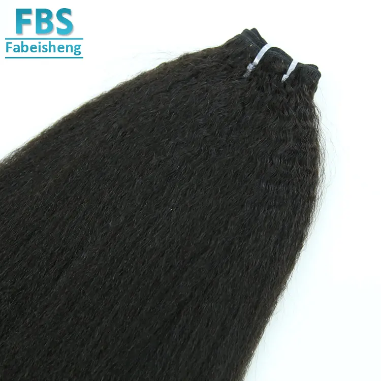FBS 9A थोक चोटी कुंवारी 100 प्रतिशत मानव सीधे बाल कपड़ा विक्रेताओं, yaki घुंघराले बाल कपड़ा