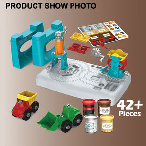 Ensemble de 42 pièces de pâte à modeler colorée, outils, plan de travail, jeu créatif pour enfants, <span class=keywords><strong>bricolage</strong></span>, art, artisanat, jouet, cadeau, boîte de couleur, EN71 ASTM - Product Image 6