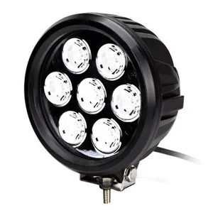 Yeni ürün 6 "70w Offroad LED ışık otomatik LED çalışma ışığı yuvarlak araba LED spot sürüş ışığı