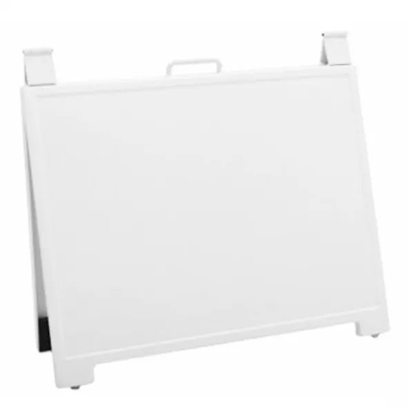Branco ou preto de plástico cartaz pavimento stand duplo UM sinal do frame