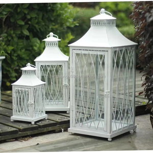 Vintage <strong>Candle</strong> <strong>Lantern</strong> with LED <strong>Candle</strong> - Tabletop <strong>Lanterns</strong> Decorative Outdoor <strong>Large</strong> - Outdoor Hanging <strong>Lantern</strong> Black - Product Image 3