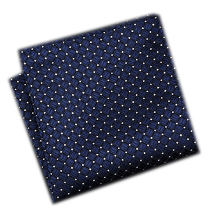 <span class=keywords><strong>Pañuelo</strong></span> de satén de bolsillo con borde enrollado floral indio de seda a cuadros - Product Image 3