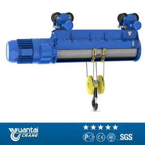 1 1.5 2 3 5 tonnes <span class=keywords><strong>10ton</strong></span> électrique de construction de câble métallique palan à monorail grue prix - Product Image 2