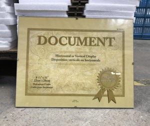 <strong>Clip</strong> <strong>Frame</strong>, 8.5x11&quot; Certimate <strong>Frame</strong>, A4 Document <strong>Frame</strong> - Product Image 4