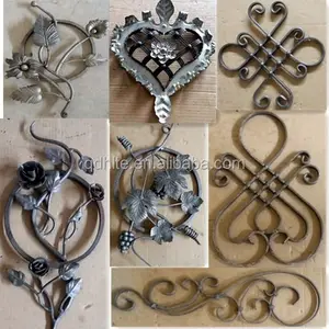 Ornamental elements wrought iron hlt metal easily assembled eco friendly nature sand blast