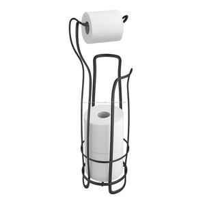 Fil métallique <span class=keywords><strong>Autoportant</strong></span> Papier Hygiénique Titulaire Stand avec une Base Solide - Product Image 4