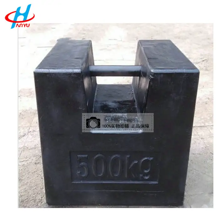 500kg M1 1kg de hierro fundido peso de prueba para grúa de peso de hierro fundido para peso ascensor