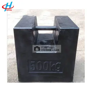500kg M1 1kg dökme demir test ağırlığı vinç, asansör ağırlığı için dökme demir ağırlığı