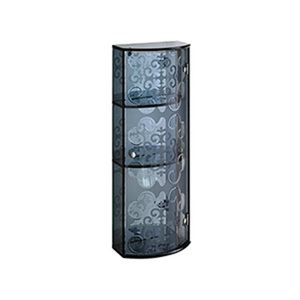 Manufacturer Waterproof Three Layers Chinese <strong>Shower</strong> Room Transparent <strong>Glass</strong> case Bathroom <strong>Shelves</strong> - Product Image 3