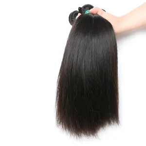 Goedkopere Groothandel Prijs Hot Koop Product, Gratis Sample Black Silky Straight Hair Weave Nertsen Braziliaanse Haar Bundel Haar Vendor