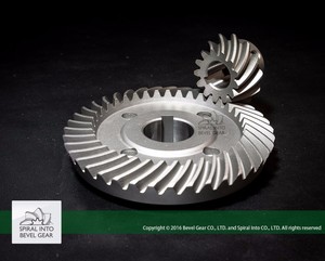 Couronne et pignon en acier personnalisé pignon conique en spirale jeu pour moteur à engrenages - Product Image 2