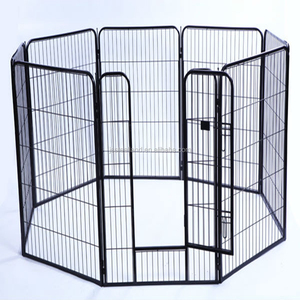 Toptan sıcak satış dayanıklı demir tel yüksek kalite katlanır toz boyalı ağır köpek hayvan kafesi - Product Image 4