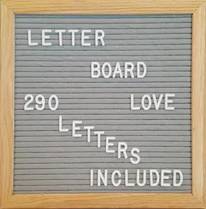 Most popular high quality sale oak frame changeable felt wood vintage advertising plastic slotted punctuation letter board