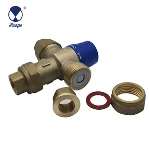 HEAPE 1/2'' Lead Free Thermostatic Mixing Valve Standard Lead Free Brass Safety
