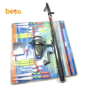 1.8M Cheap Spinning Telescopic Fishing RodとリールCombo Kit Set Fishing山車やフックと釣りコンボブリスターパッケージ