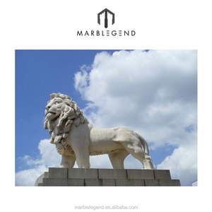 Statua <span class=keywords><strong>di</strong></span> Leone in <span class=keywords><strong>Marmo</strong></span> a Grandezza Naturale, Prezzo <span class=keywords><strong>di</strong></span> Fabbrica Cinese, in Vendita - Product Image 1