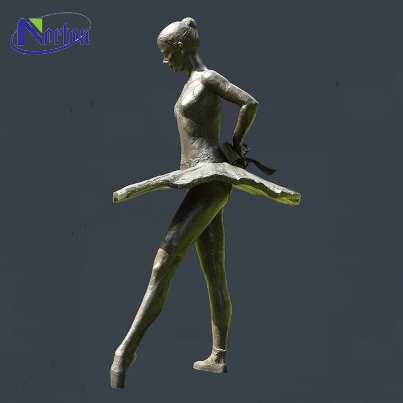 家の装飾金属バレエダンサー彫刻ブロンズ真鍮ダンス女の子バレリーナ