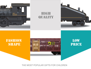 Mobylette électrique diecast pour enfants, modèle de train à vapeur avec lumière et son - Product Image 3