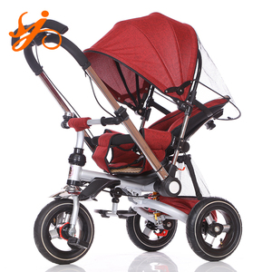 Tricycle pour enfants à bas prix, porte-bébé à 3 roues, tricycle pour enfants avec auvent, siège <span class=keywords><strong>rotatif</strong></span> à 360 degrés - Product Image 6