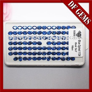 Oval Cut 113 # bleu couleur lâche <span class=keywords><strong>spinelle</strong></span> <span class=keywords><strong>pierre</strong></span> - Product Image 1