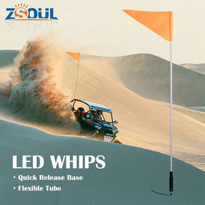แส้ไฟ LED สี RGB สว่างพิเศษสำหรับรถ JEEP RZR ATV UTV และรถบรรทุก - Product Image 4