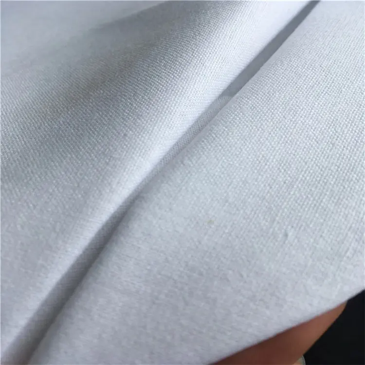 100% Baumwolle Kleidungsstück Hemd Kragen Krawatte Bund gewebt Fusing Interlining Stoff Hersteller bester Preis Klebstoff oben Fused Ling
