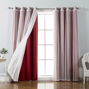 Rideau de fenêtre opaque décoratif <span class=keywords><strong>double</strong></span> pont, couleur personnalisée, cosmétique pour bébé - Product Image 6