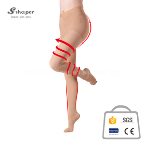 <span class=keywords><strong>Collant</strong></span> aderente in stile coreano a compressione S-SHAPER 20-30 Mmhg in Nylon Spandex <span class=keywords><strong>con</strong></span> controllo mutandine per ragazze <span class=keywords><strong>con</strong></span> Design imbottito Logo - Product Image 3