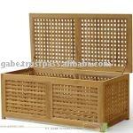 Poitrine et boîte en bois de teck massif, cordes à râper, couleur naturelle - Product Image 2