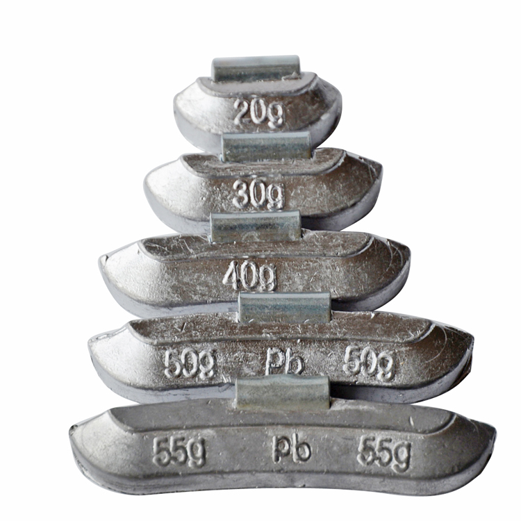 Assortiment d'équilibrage de poids de pneu en alliage d'aluminium de