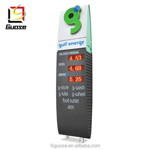 Pyloon Teken Prijzen Totem Tankstation Borden Led Gas Prijs Borden Leveranciers