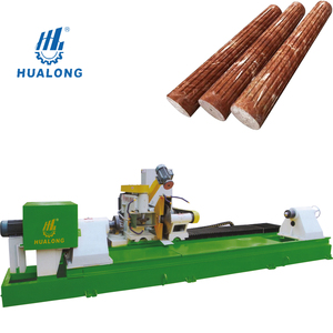 Maquinaria Hualong, torno de piedra natural bidireccional automático, máquina moldeadora redonda de corte para columnas romanas de granito de mármol - Product Image 1